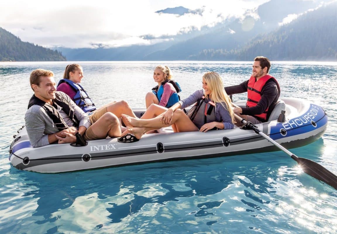 intex excursion 5 person inflatable