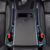 2pcs Car Seat Gap Organizer – ABS Storage Box & Cup Holder, Keeps Interior Tidy, Ideal for Passenger Space – Black Color