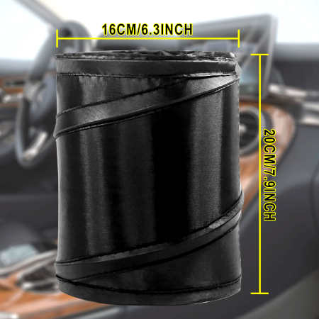 Foldable Car Trash Basket Waterproof Pop-Up Garbage Bag – Portable Hanging Car Dustbin Organizer for Vehicles - Image 4