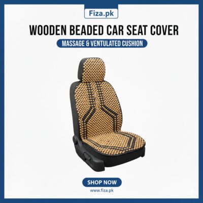 Wooden Beads Seat Cover Car Wooden Balls Massage Cushion Wooden Beads Seat Cover Summer Universal for Car Seat Covers Car Seat Workshop Seat Cover Front Seats (1 Piece)