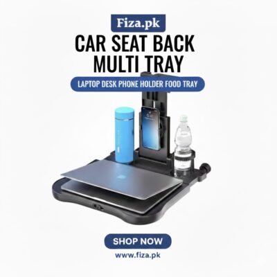 Car Seat Back Travel Table – Foldable Dining & Laptop Tray for Rear Passengers