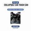 Foldable Car Trash Basket Waterproof Pop-Up Garbage Bag – Portable Hanging Car Dustbin Organizer for Vehicles