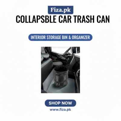 Foldable Car Trash Basket Waterproof Pop-Up Garbage Bag – Portable Hanging Car Dustbin Organizer for Vehicles