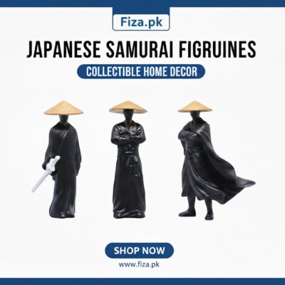 3pcs Mini Samurai Statue Set Mini Figurine Japanese Samurai Statue Ornament for Car Dashboard Desk Decor