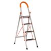 4-Step Foldable Aluminum Ladder with Non-Slip Steps and Safety Handle – Lightweight Home & Office Step Stool