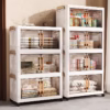 New Double Door Foldable Storage Drawer Cabinet for Living Room Organizer Cabinet with Wheels